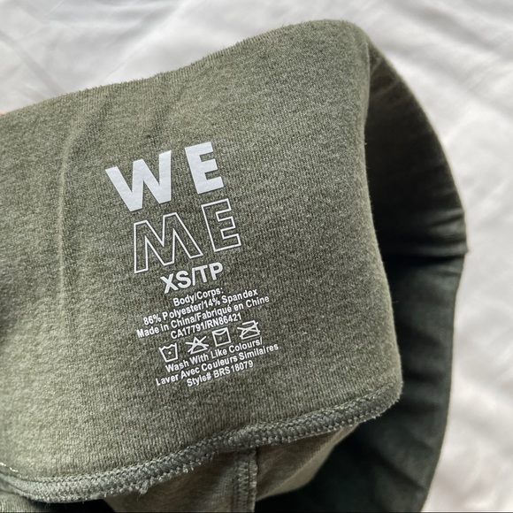 WE OVER ME Synergy Leggings Green Olive Pink XS - Picture 10 of 10